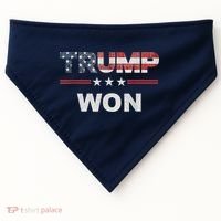 Trump Won USA-Made Doggie Bandana thumb 0