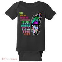 They Whispered To Her You Cannot Withstand The Storm Baby Bodysuit thumb 0