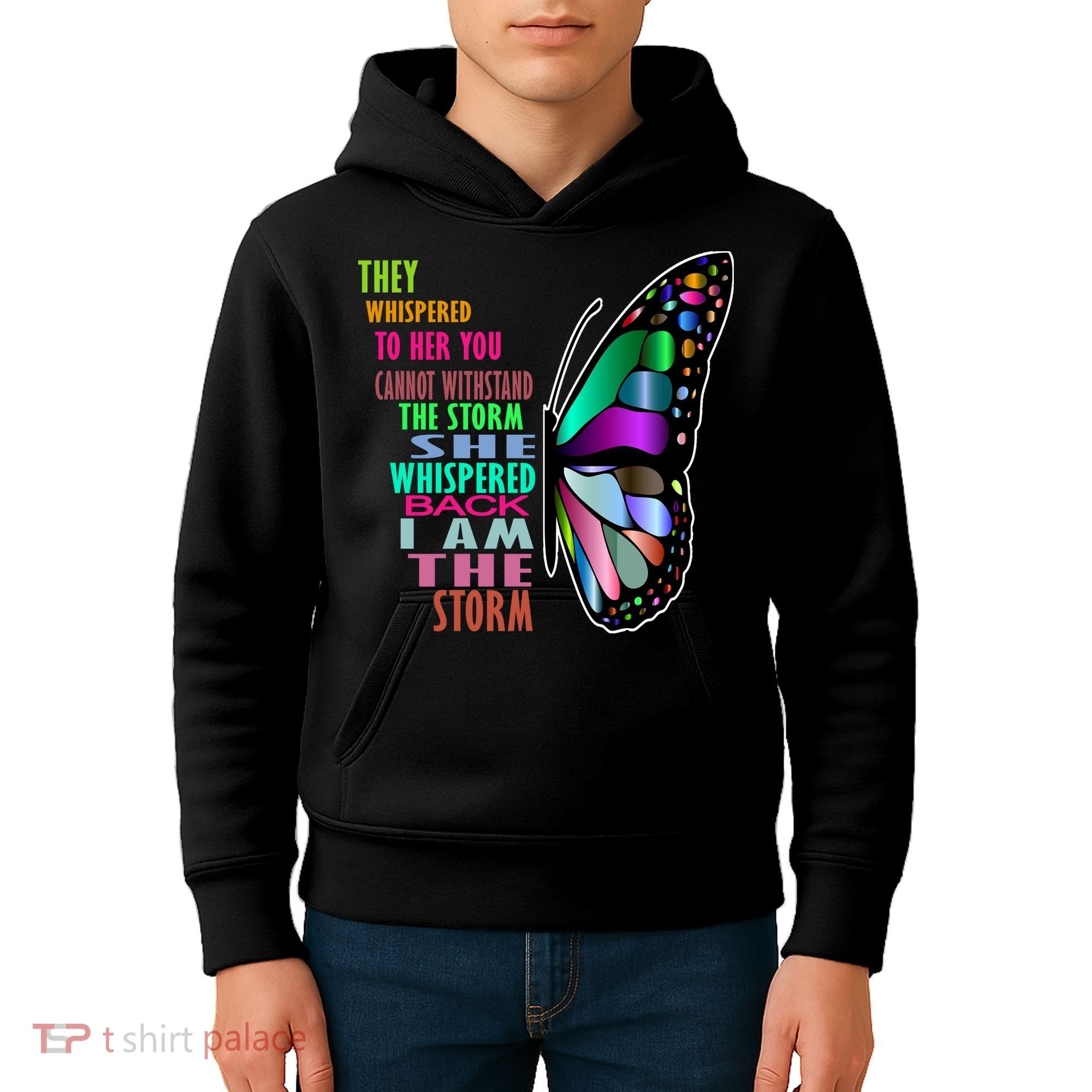 They Whispered To Her You Cannot Withstand The Storm Kids Hoodie