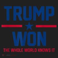 Trump Won The Whole World Knows It Women's Sweatshirt thumb 2