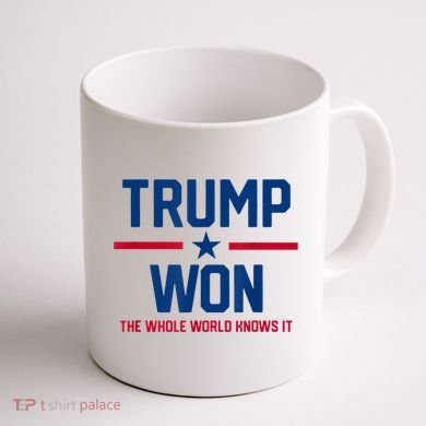 Trump Won The Whole World Knows It Coffee Mug back
