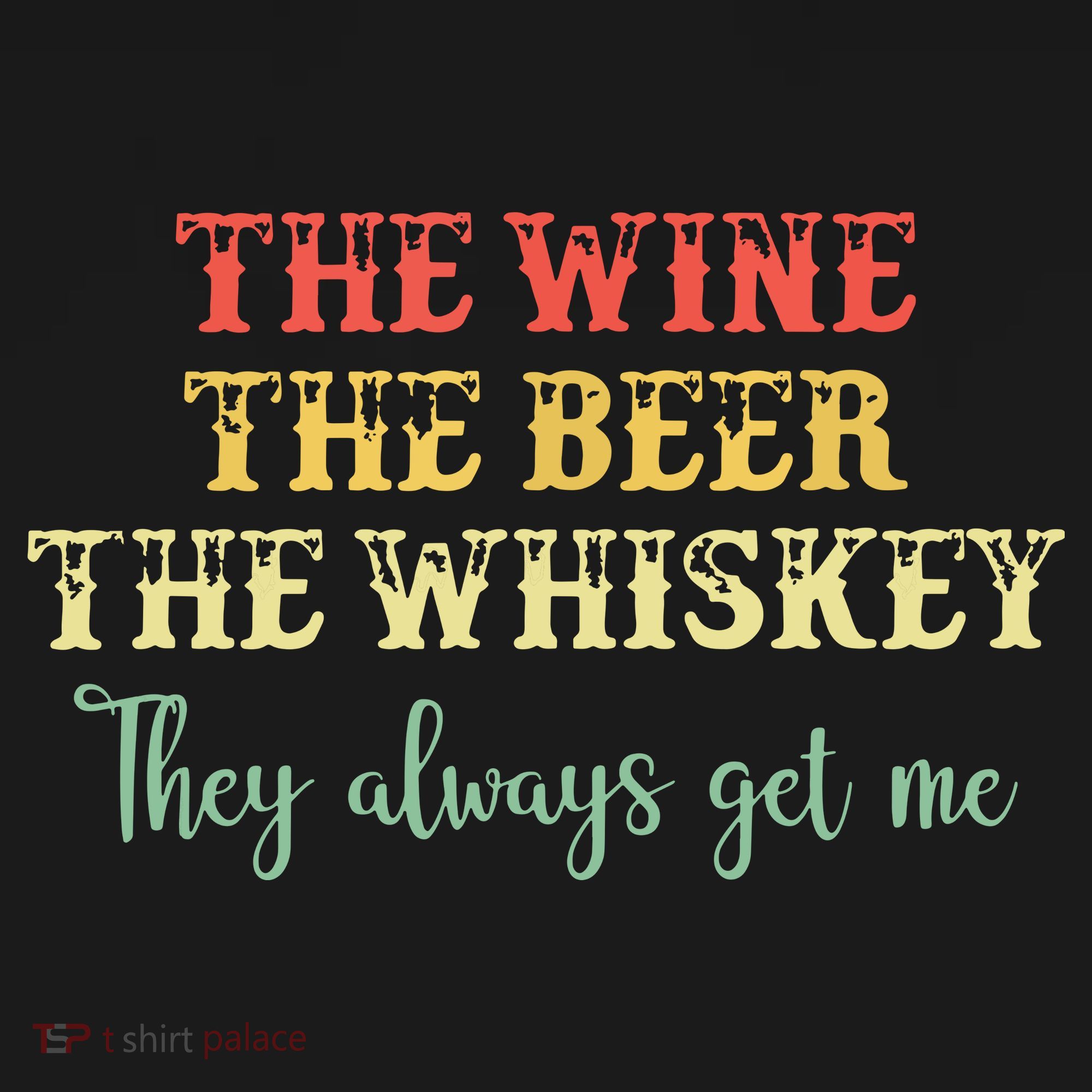 The Wine The Beer The Whiskey They Always Get Me Funny Ornament
