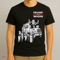 Trump Won Trump Waste Management Funny Trump Garbage Truck T-Shirt thumb 3
