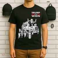 Trump Won Trump Waste Management Funny Trump Garbage Truck T-Shirt thumb 6
