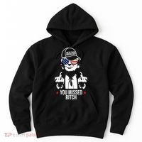 Trump Were Taking America Back You Missed Bitch Funny Hoodie thumb 0