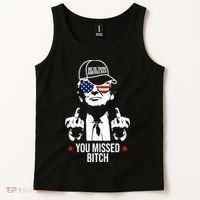 Trump Were Taking America Back You Missed Bitch Funny Tank Top thumb 2