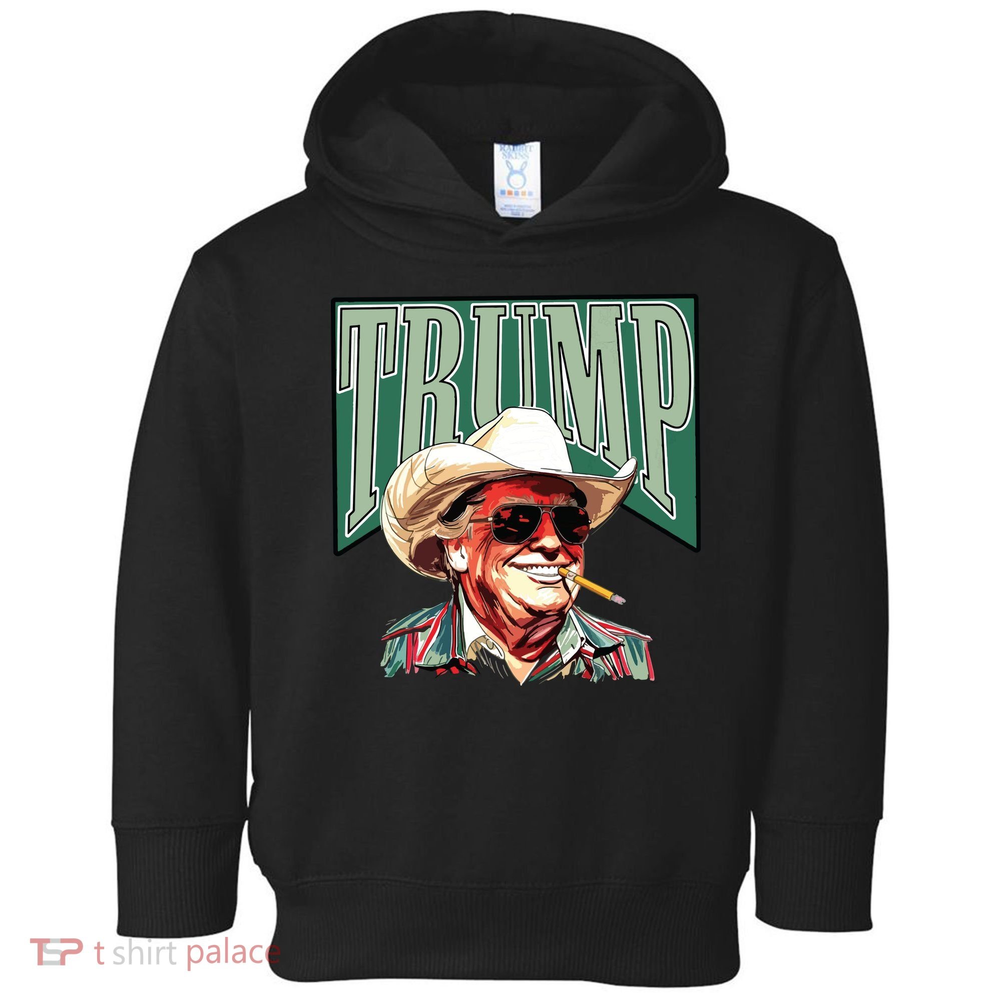 Trump Western Trump Cowboy Make America Great Trump Daddy Toddler Hoodie