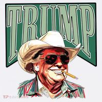 Trump Western Trump Cowboy Make America Great Trump Daddy Beanie thumb 2