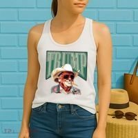 Trump Western Trump Cowboy Make America Great Trump Daddy Women's Tank Top thumb 2