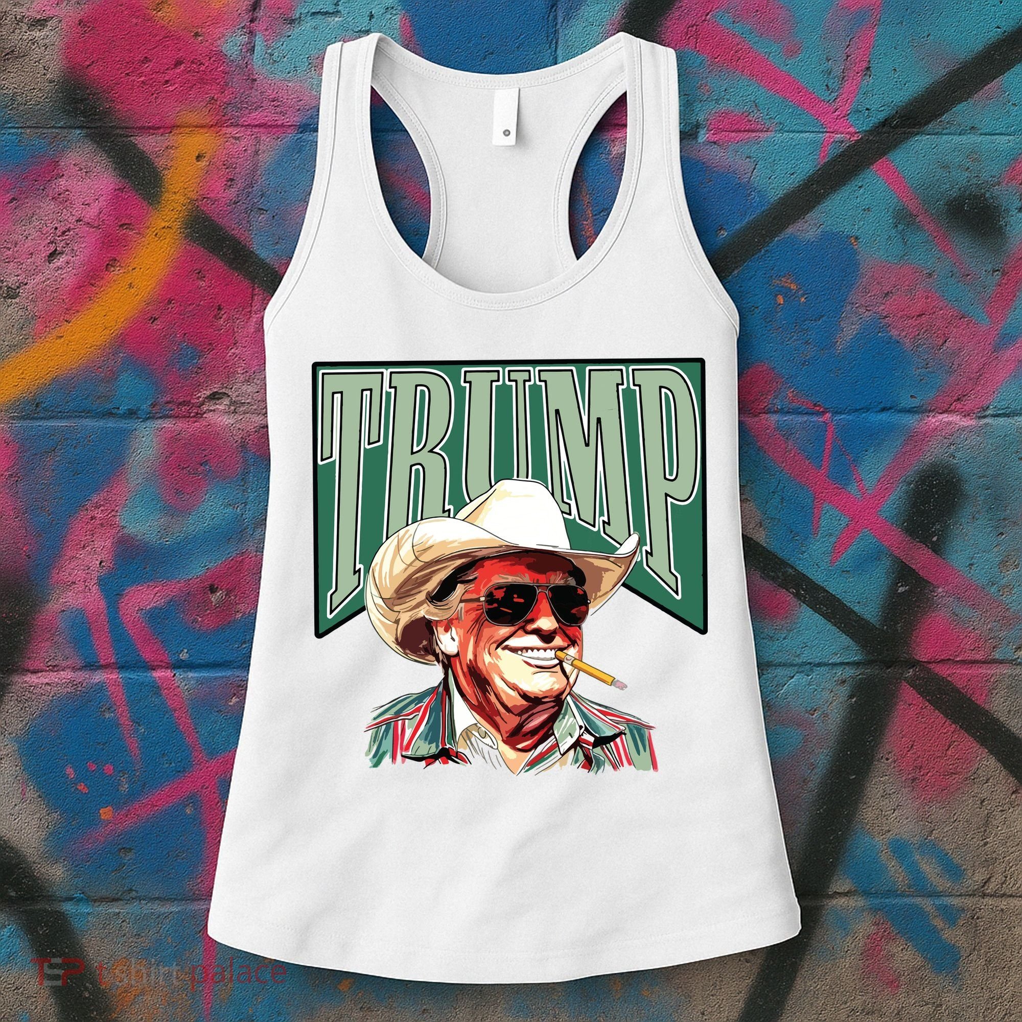 Trump Western Trump Cowboy Make America Great Trump Daddy Women's Tank Top