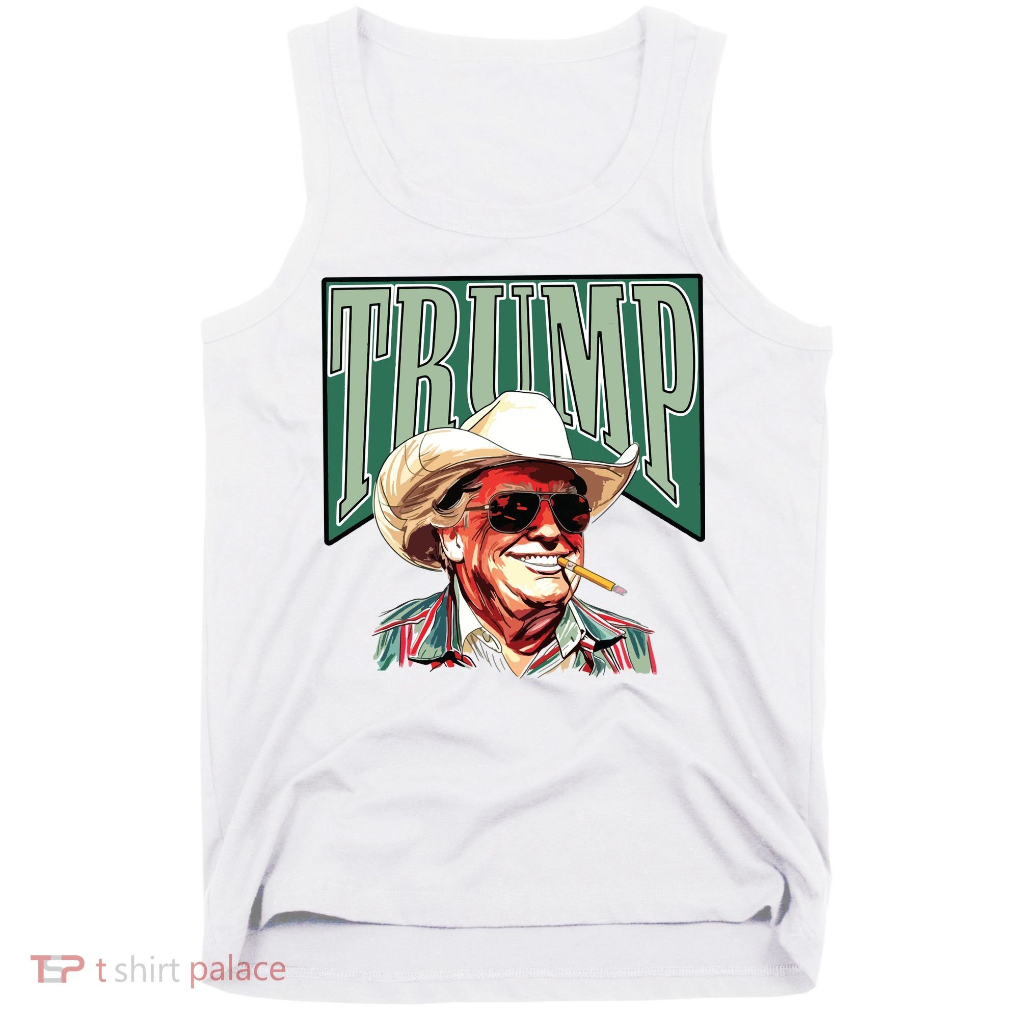 Trump Western Trump Cowboy Make America Great Trump Daddy Tank Top