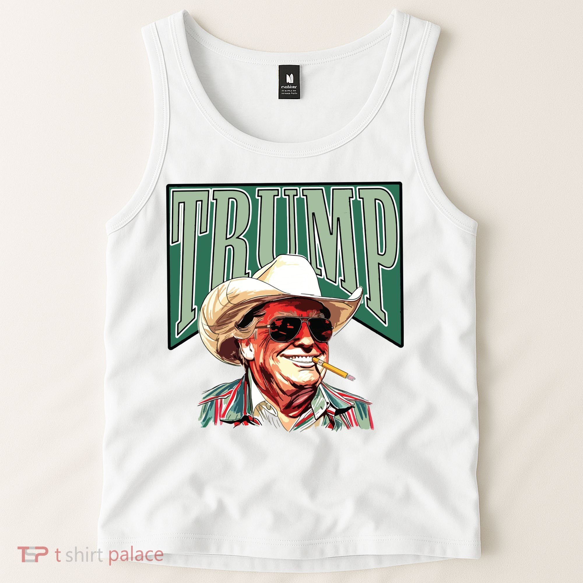 Trump Western Trump Cowboy Make America Great Trump Daddy Tank Top