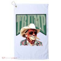 Trump Western Trump Cowboy Make America Great Trump Daddy Golf Towel thumb 0