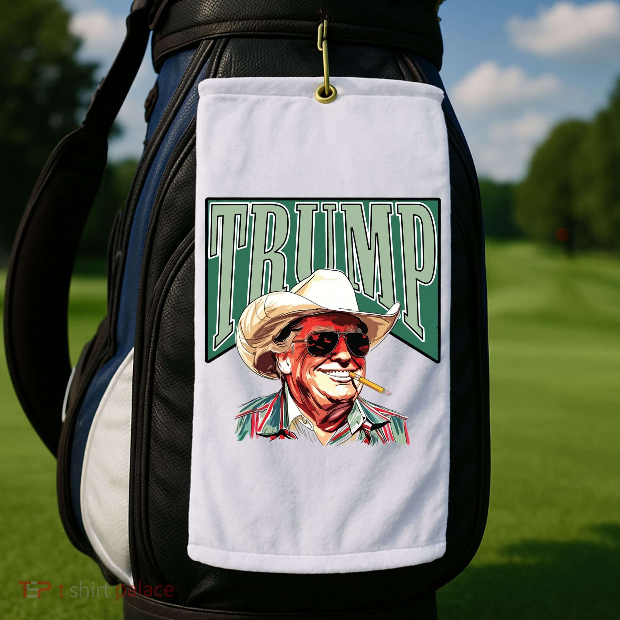 Trump Western Trump Cowboy Make America Great Trump Daddy Golf Towel
