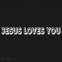 Top Words That Christians Say JESUS LOVES YOU Sweatshirt thumb 3