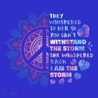 They Whispered To Her You CanT Withstand The Storm Mousepad thumb 1