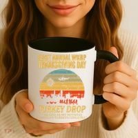 Thanksgiving Wkrp Turkey Drop Coffee Mug thumb 3