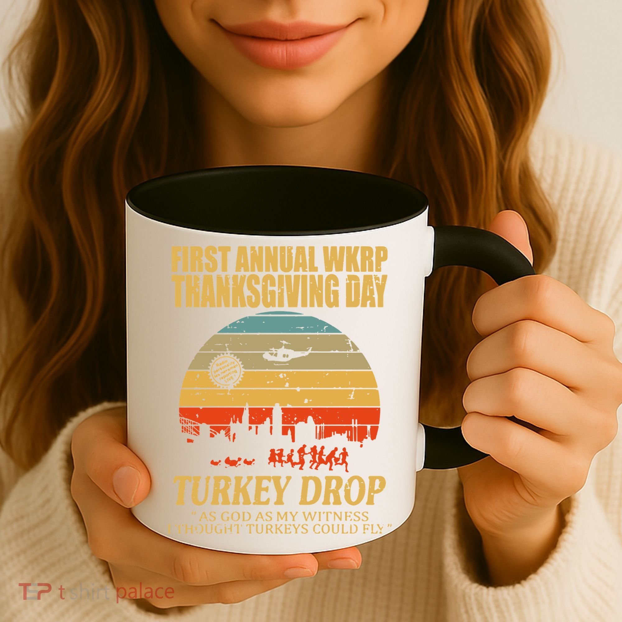 Thanksgiving Wkrp Turkey Drop Coffee Mug