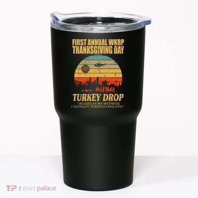 Thanksgiving Wkrp Turkey Drop Tumbler