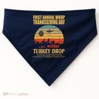 Thanksgiving Wkrp Turkey Drop USA-Made Doggie Bandana thumb 0