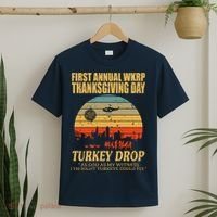 Thanksgiving Wkrp Turkey Drop T-Shirt thumb 2