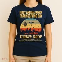 Thanksgiving Wkrp Turkey Drop T-Shirt thumb 4