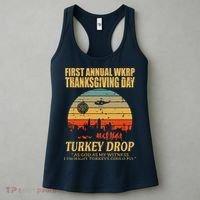 Thanksgiving Wkrp Turkey Drop Women's Tank Top thumb 3