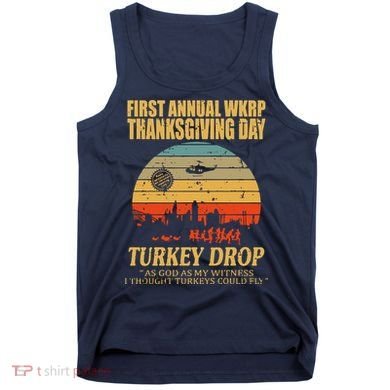 Thanksgiving Wkrp Turkey Drop Tank Top