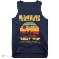 Thanksgiving Wkrp Turkey Drop Tank Top thumb 0