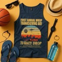 Thanksgiving Wkrp Turkey Drop Tank Top thumb 4