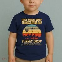 Thanksgiving Wkrp Turkey Drop Toddler T-Shirt thumb 2