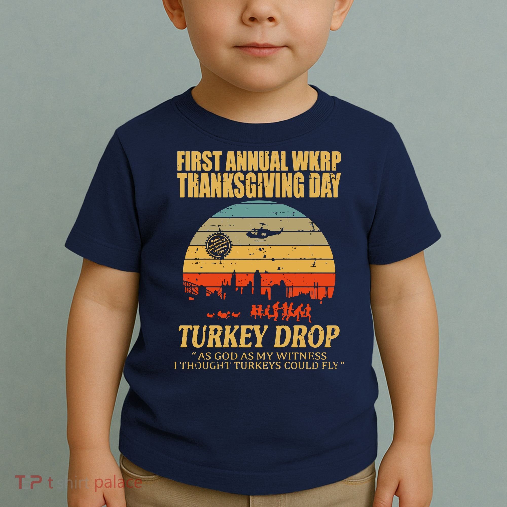Thanksgiving Wkrp Turkey Drop Toddler T-Shirt