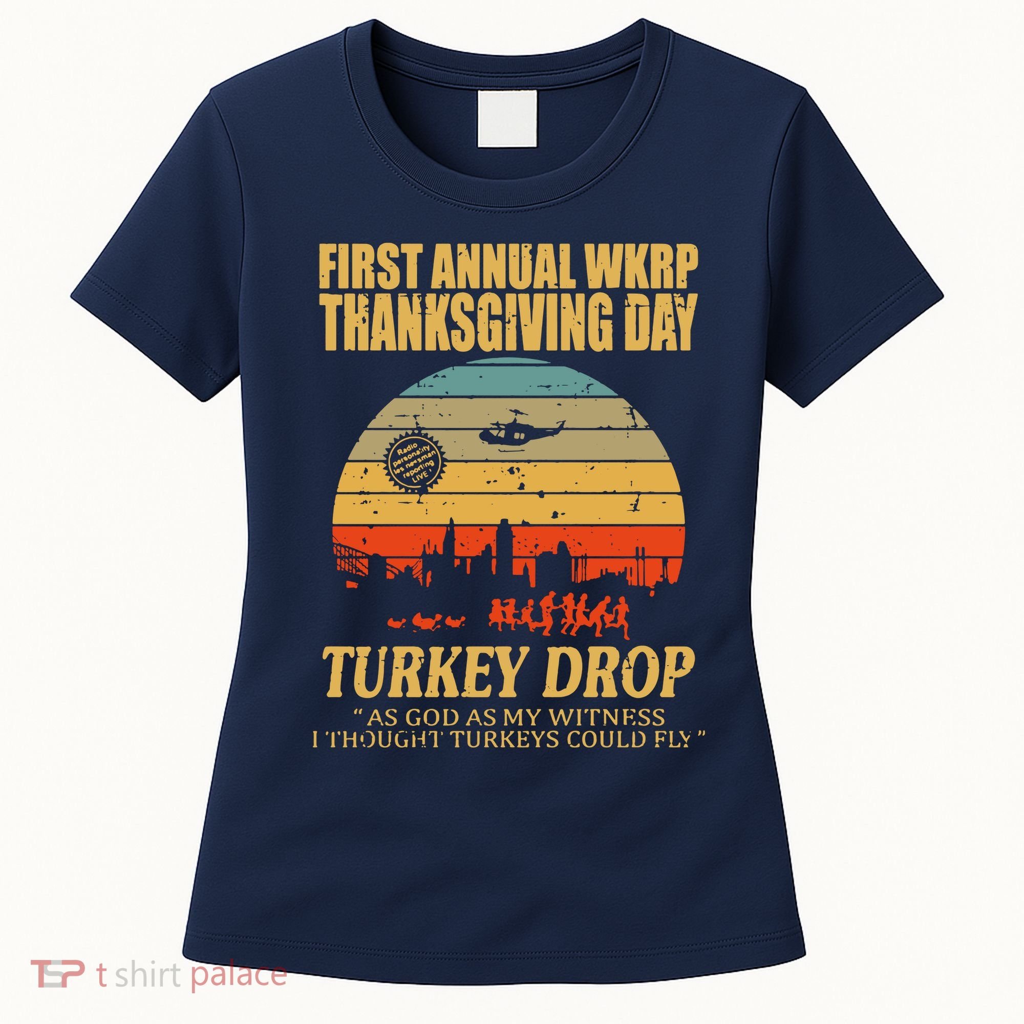 Thanksgiving Wkrp Turkey Drop Women's T-Shirt
