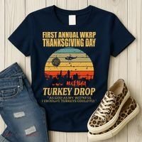 Thanksgiving Wkrp Turkey Drop Women's T-Shirt thumb 3