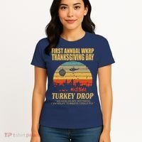 Thanksgiving Wkrp Turkey Drop Women's T-Shirt thumb 4