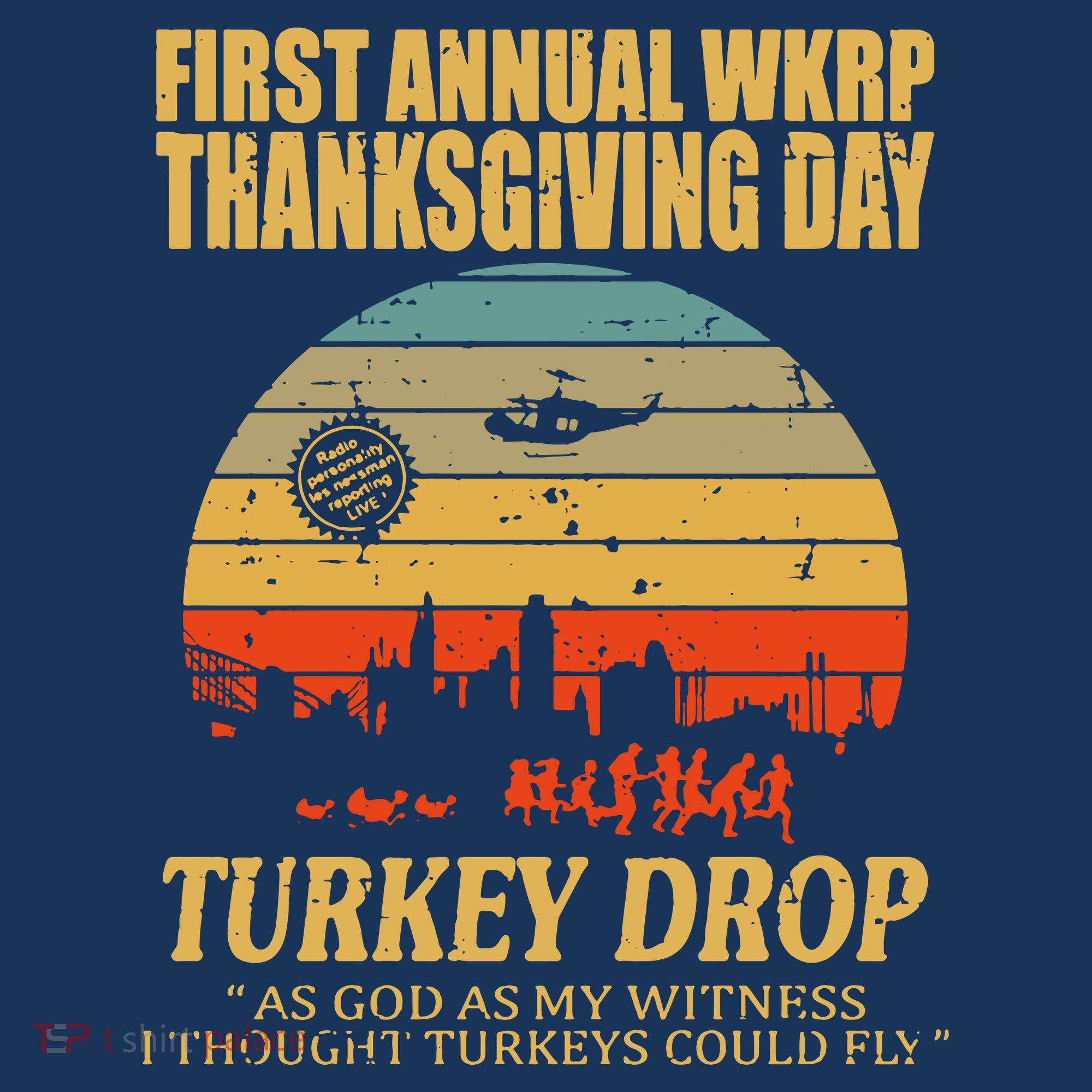 Thanksgiving Wkrp Turkey Drop Women's T-Shirt