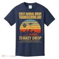 Thanksgiving Wkrp Turkey Drop Kids T-Shirt thumb 0