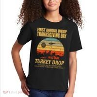 Thanksgiving Wkrp Turkey Drop Kids T-Shirt thumb 2