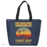 Thanksgiving Wkrp Turkey Drop Tote Bag thumb 0