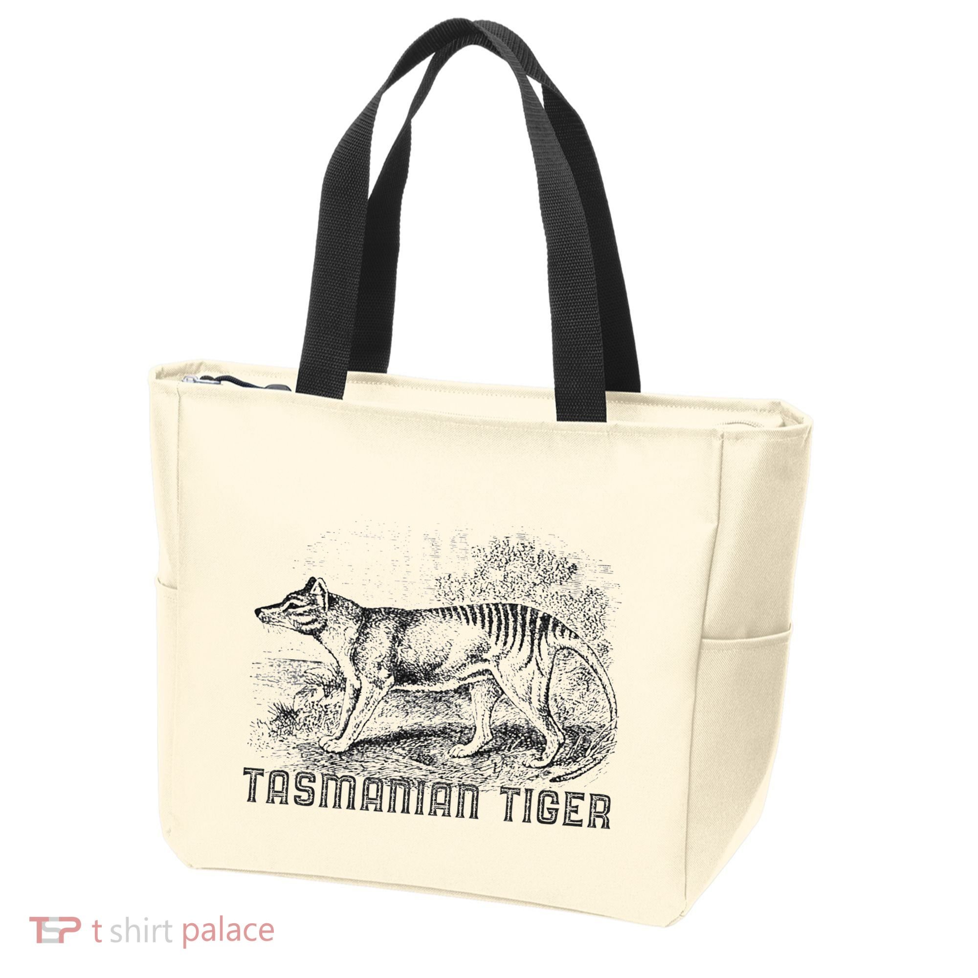 Tasmanian Wolf Tiger Thylacine Australian Extinction Gift Tote Bag