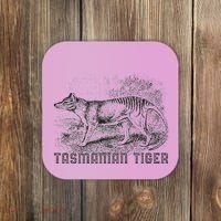 Tasmanian Wolf Tiger Thylacine Australian Extinction Gift Coaster thumb 0