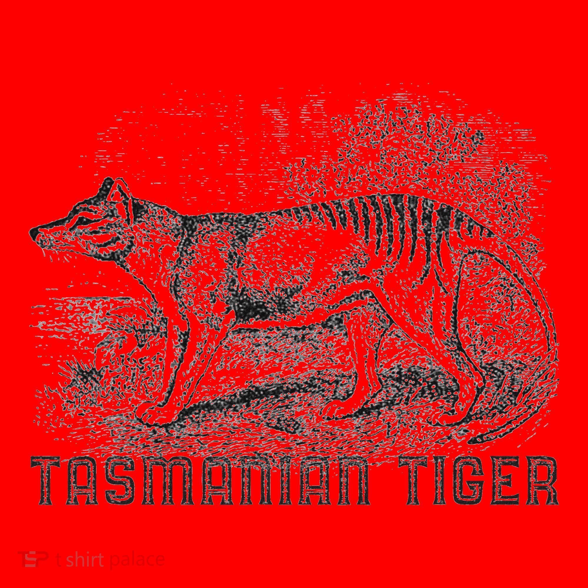 Tasmanian Wolf Tiger Thylacine Australian Extinction Gift Santa Hat