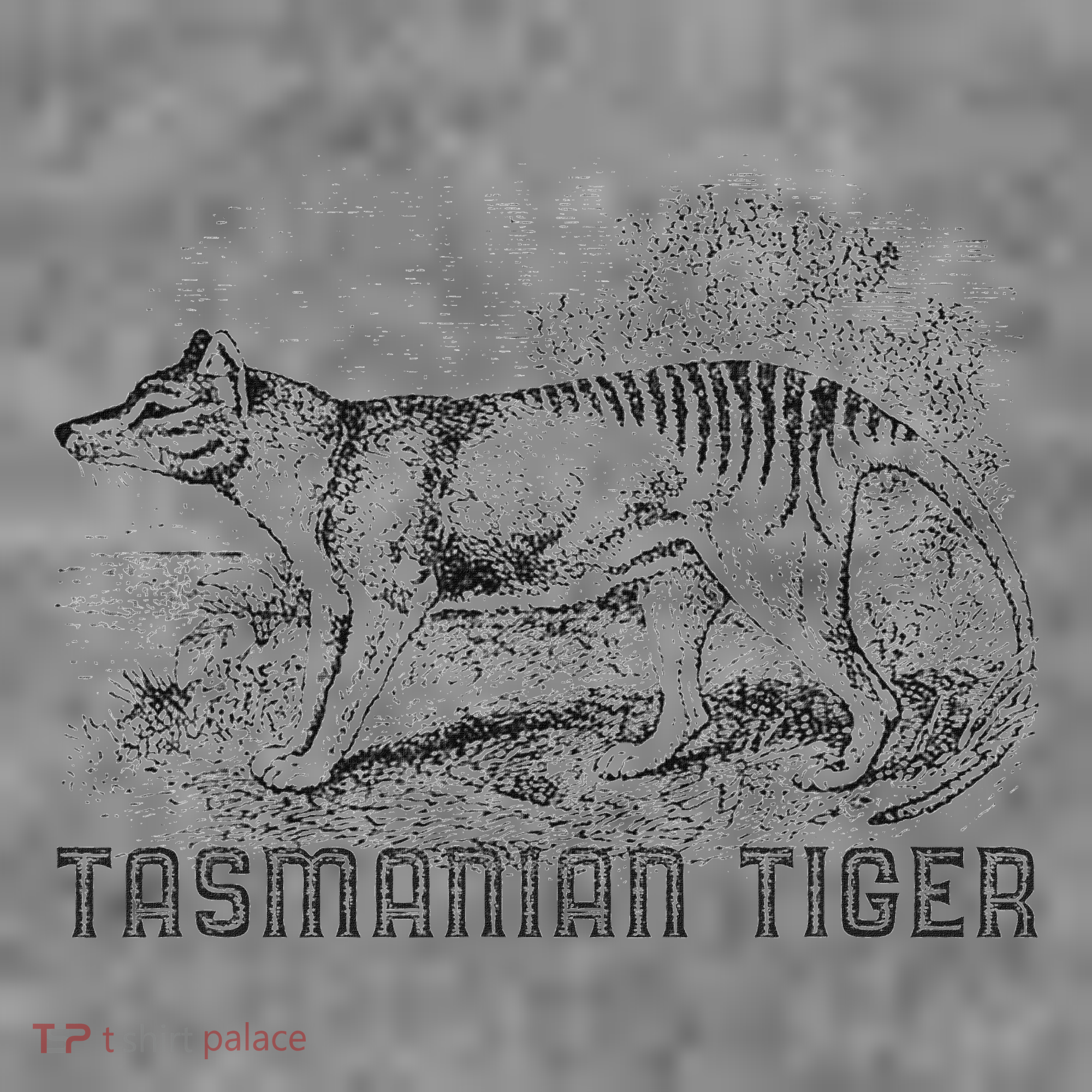 Tasmanian Wolf Tiger Thylacine Australian Extinction Gift Toddler Hoodie