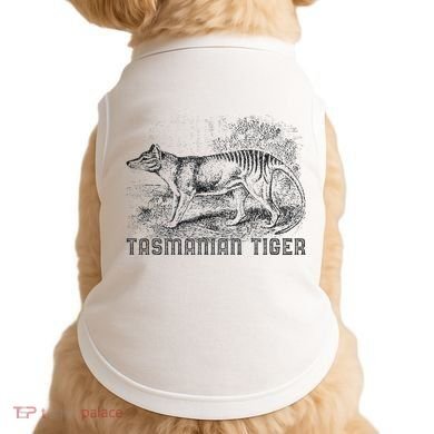 Tasmanian Wolf Tiger Thylacine Australian Extinction Gift Doggie Tank