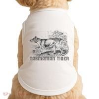 Tasmanian Wolf Tiger Thylacine Australian Extinction Gift Doggie Tank thumb 0