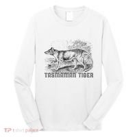 Tasmanian Wolf Tiger Thylacine Australian Extinction Gift Long Sleeve Shirt thumb 0