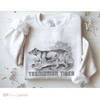 Tasmanian Wolf Tiger Thylacine Australian Extinction Gift Sweatshirt thumb 2