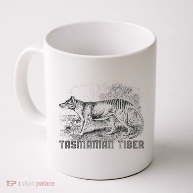 Tasmanian Wolf Tiger Thylacine Australian Extinction Gift Coffee Mug