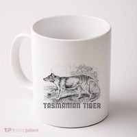 Tasmanian Wolf Tiger Thylacine Australian Extinction Gift Coffee Mug thumb 0