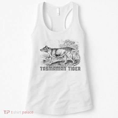 Tasmanian Wolf Tiger Thylacine Australian Extinction Gift Women's Tank Top